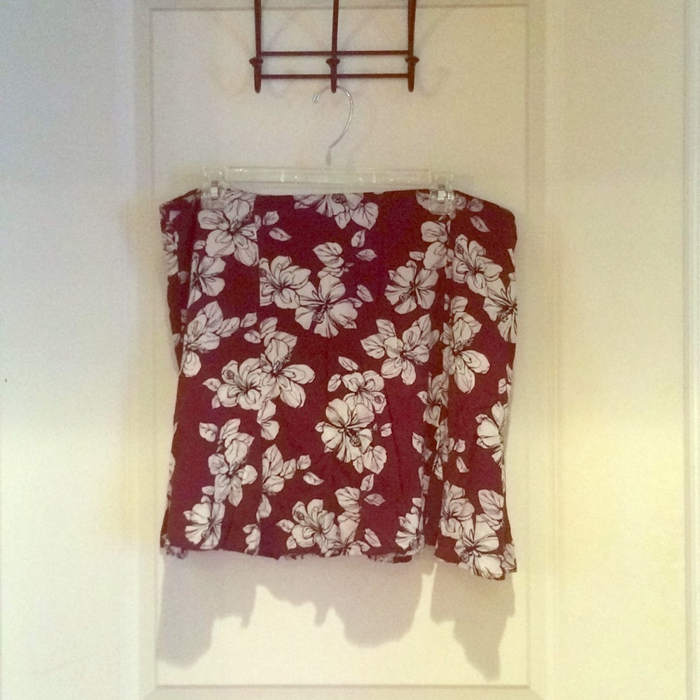 Floral light weight skirt